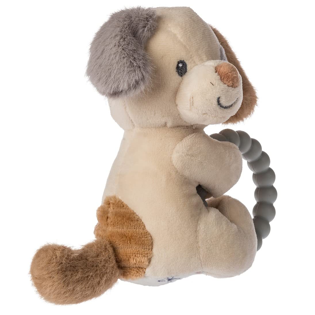 Mary Meyer Soft Baby Rattle With Soothing Teether Ring, 6-Inches, Parky Puppy