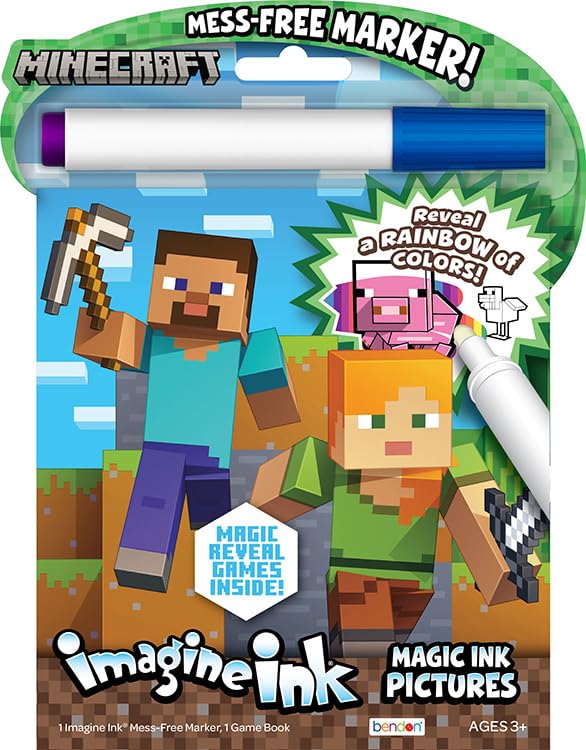 Minecraft Coloring Book | Minecraft Imagine Ink | Mine Craft Coloring Books | Mine Craft Pixel Imagine Ink | Video Games Colorin
