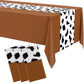Remagr 54 x 108 Inch Cow Tablecloth for Party Western Table Cloth Cowboy Cowgirl Print Table Runner Highland My First Rodeo Toys