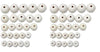 Silk Thread Jhumka Base 50 Pcs, 5 Pair Each Size