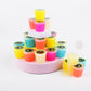 Glow in The Dark Slime Kit - 24 Pack Crystal Galaxy Slime  with Pink  Blue  Orange and Yellow for etc  Soft and Non-Sticky  Used for Kid Play Education Party Favor  Birthday Gift