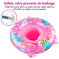 Walsai Baby Swimming Float  Inflatable Swimming Ring with Float Seat for 6 Months-6 Years Children (Pink)