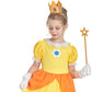 IKALI Princess Costume for Girls, Yellow Princess Dress Outfit With Accessories Crown, Wand and Gloves, Kids Toddlers Birthday F