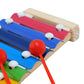 Playminds Ecofriendly Wooden Multicolor Xylophone With 8 Note And 2 Mallets  Musical Toy