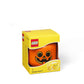 Room Copenhagen Storage Head Small - Pumpkin - Polypropylene Storage Box With Lid For Kids' Toy Storage Stackable Organizer And Fun Storage Solution Lego Toy Box