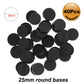 Evemodel Mb325 40Pcs Round Plastic Model Bases 25Mm Or 0.98Inch For Gaming Miniatures Or Wargames Table Games