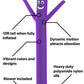 LookOurWay Air Dancers Inflatable Tube Man Set - 10ft Tall Wacky Waving Inflatable Dancing Tube Guy with 12-Inch Diameter Blower for Business Promotion - Purple