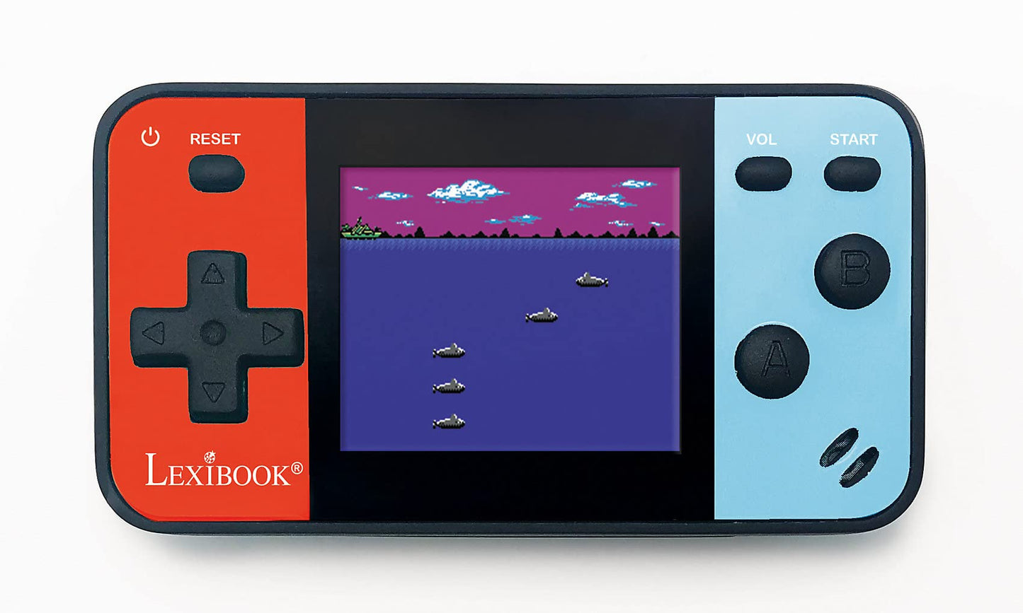 Lexibook Portable Handheld Game Console Cyber Arcade Pocket 150 Games, 1.8' (4.5Cm) Color Lcd Screen, Gaming Toy For Kids/Teenagers, Blue/Red, Jl1895