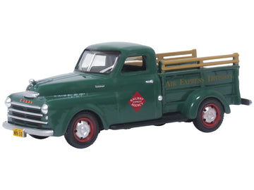Oxford Diecast 1948 B-1B Pickup Truck Green Railway Express Agency 1/87 (Ho) Scale Diecast Model Car 87Dp48004