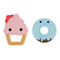 Infantino Sweet Tooth Silicone Teethers, Textured Ice Cream And Donut, 2-Pack