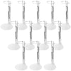 Yaocom 12 Pcs Doll Stand Action Figure Stands With Expandable Waist Wire For 8'' To 12'' Dolls And Action Figure(White)