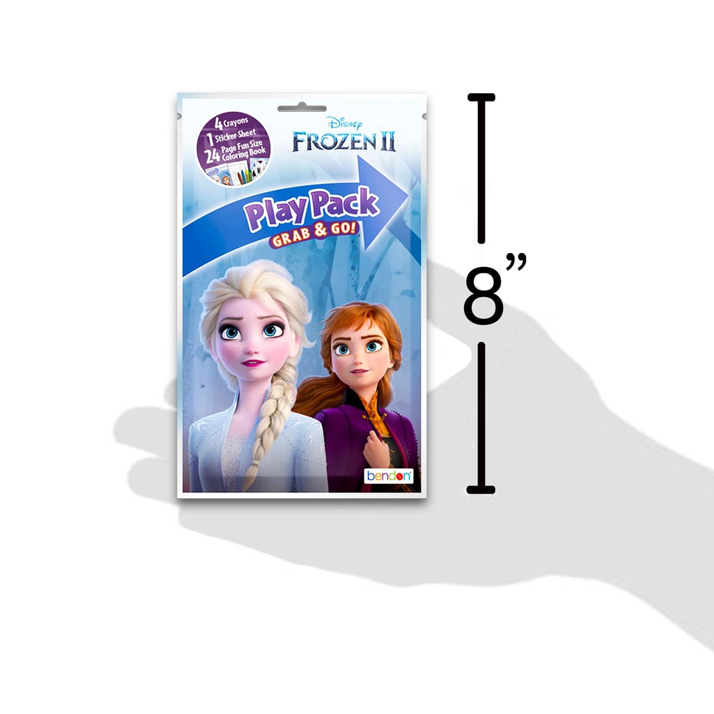 Bendon Set of 15 Full-Size Kids Play Packs Fun Party Favors Coloring Book Crayons Stickers (Disney Frozen)