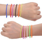 Senkary 120 Pieces Colorful Silicone Jelly Bracelets Nonluminous Stretchy 80s Bracelets Bands for Party Favors, Adults, Women, G