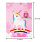 Pin The Horn On The Unicorn Game -Unicorn Party Game For Girls With 21'' X 28'' Poster, Reusable Horn Stickers Party Supplies Fo