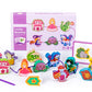 Jaqi Montessori Educational Wooden Threading Stringing Toys Dinosaurs Traffic Space Insects Animals Fruits Lacing Beads Preschool Learning Toys For Toddler For Boys Girls (Castle)