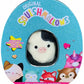 Squishmallows Official Kellytoy Collector's Tin Set with Micromallow Exclusive Pin and Trading Cards Choose Your Favorite or Col