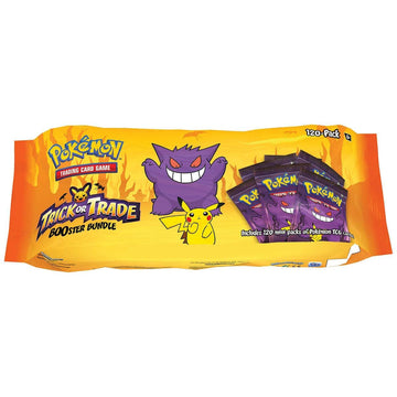 Pokemon Trick or Trade Booster Bundle - 120 Mini Packs, Orange, Small, Ages 6+