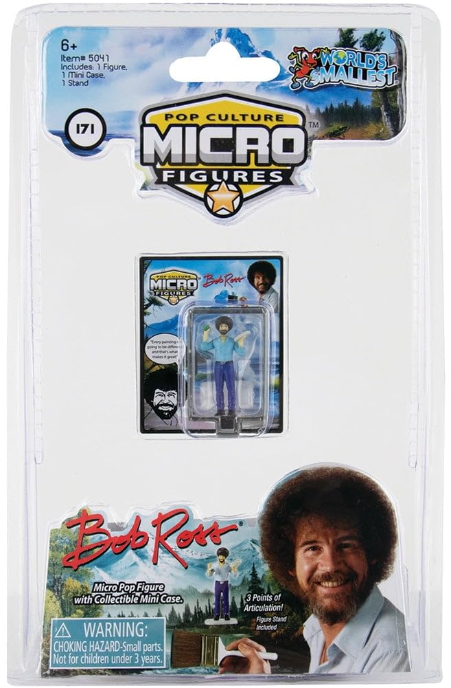 World'S Smallest Bob Ross Pop Culture Micro Figure, 5041