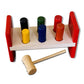 Mini Leaves Wooden Hammer Toy Toddler Bench  Pounding And Hammering Toy Block Punch Drop Instruments Enhancing Early Learning T
