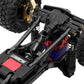 GLOBACT Stainless Steel Center Drive Shaft for 1/18 RC Crawler TRX4M Upgrades Accessories (Black 2Pcs)