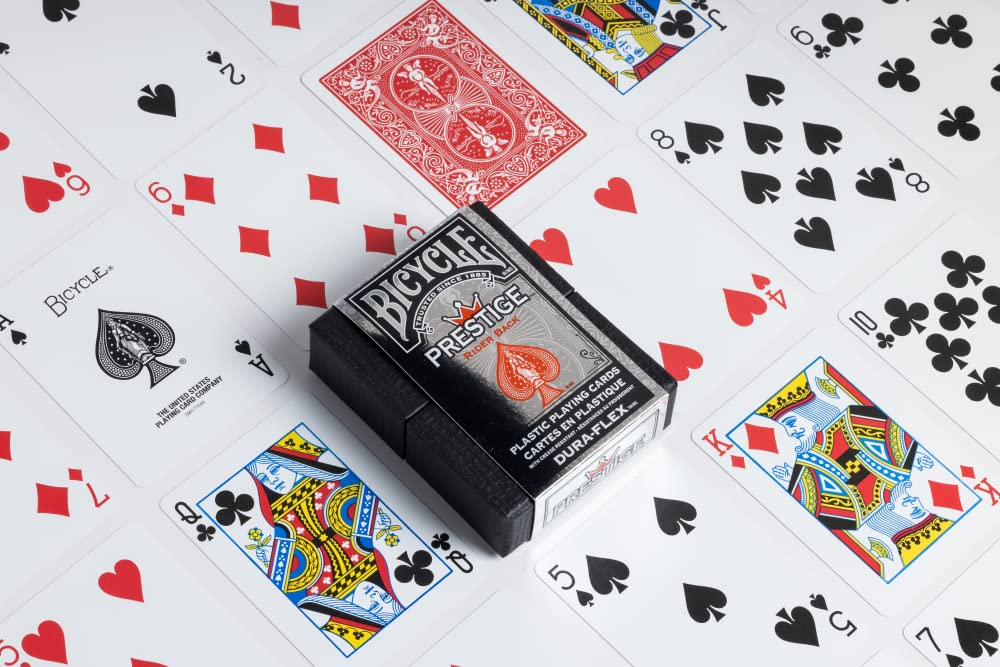 Bicycle Prestige Plastic Playing Cards - Multicoloured, Model 1020579, Durable Material