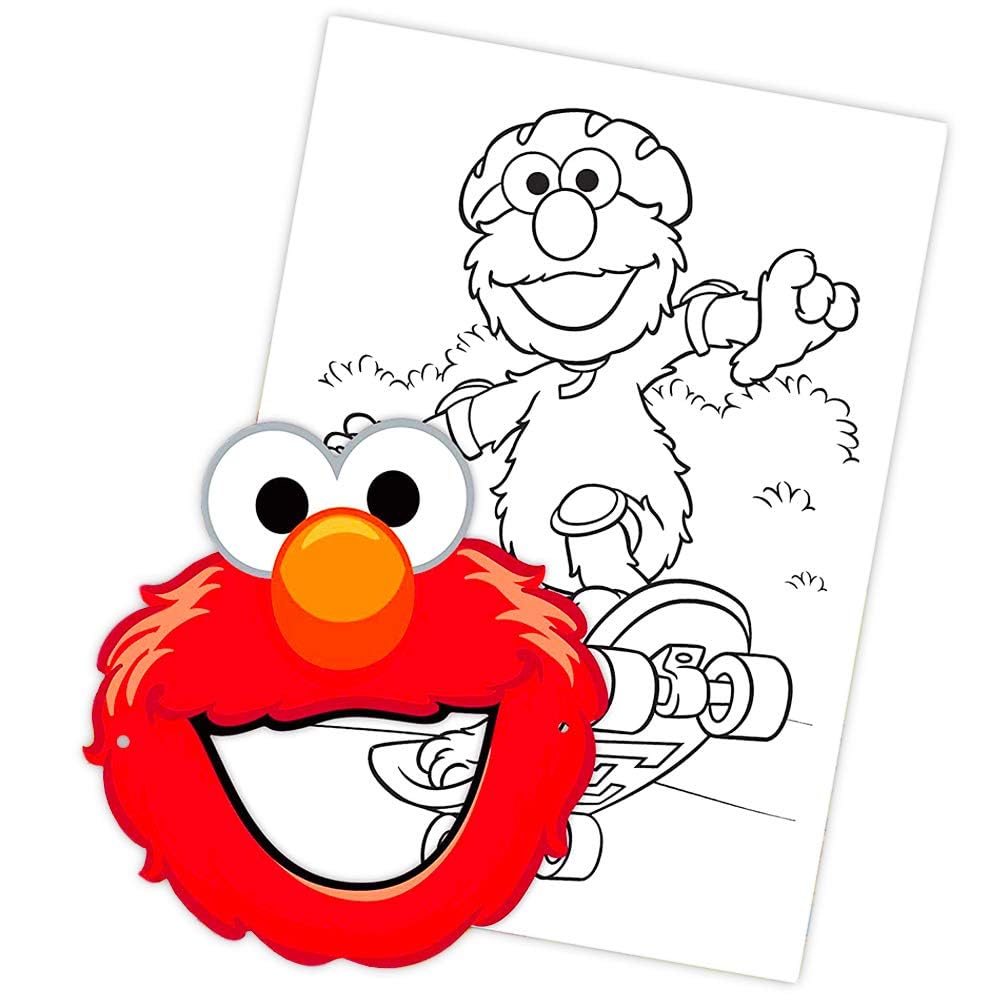 Sesame Street Coloring Book Set (2 Books - Elmo and Cookie Monster)