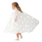 HSCTEK Light Up Princess Cape, White Princess Dress up Tulle Cape, Coloful Princess Outfit Costume Accessories Kids Toddlers Gir