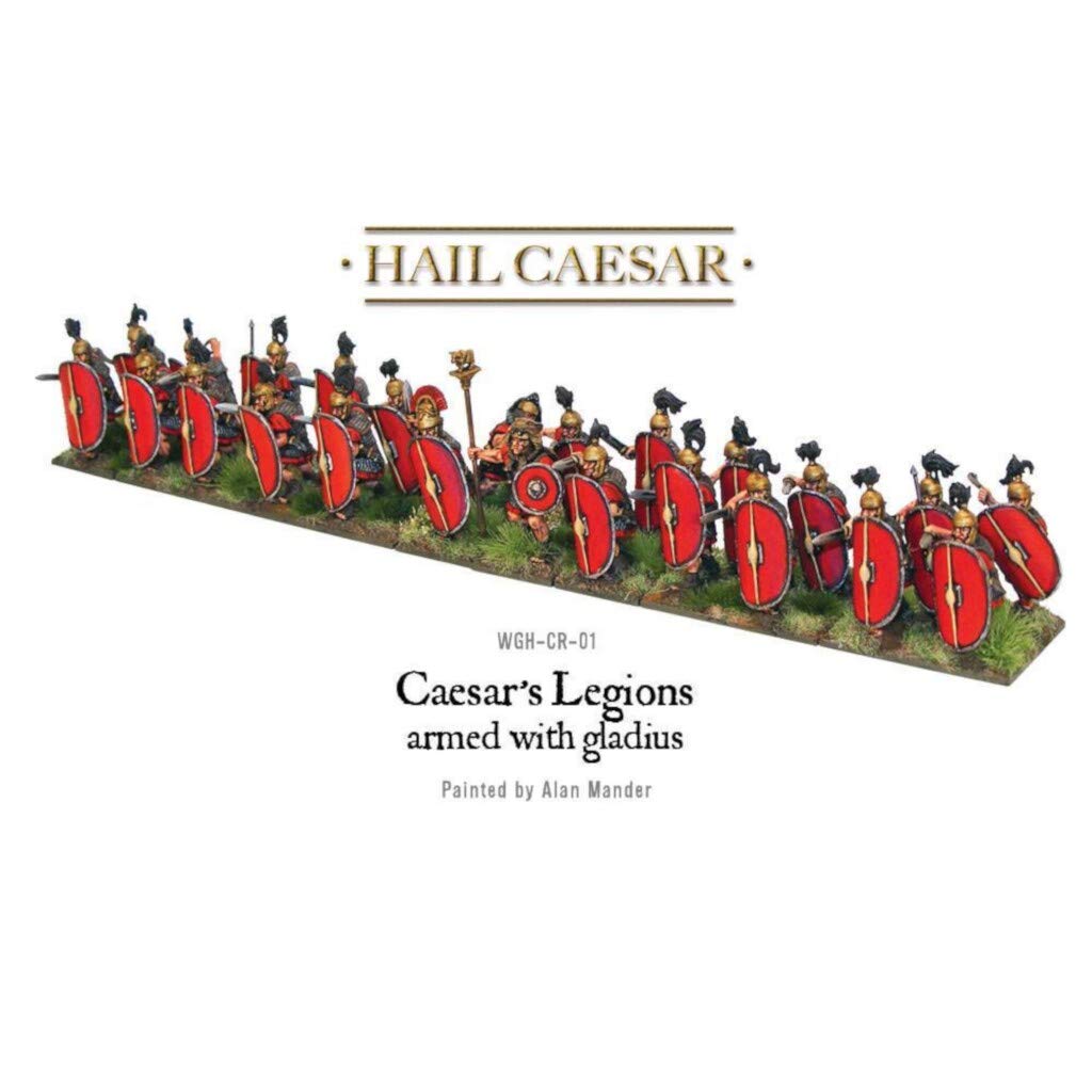Warlord Games Hail Caesar: Caesarian Roman Legions Armed with Gladius Military Table Top Wargaming Plastic Model Kit WGH-CR-01