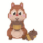 Larcele Animal Series Micro Building Blocks Animal Set, Diy Mini 3D Building Toy Bricks Kit,1449 Pieces Kljm-07 (Squirrel)