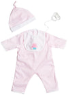 Jc Toys | Berenguer Boutique | Baby Doll Outfit | Pink Stipe Romber | Ages 2+ | Fits Dolls 17'- 20'