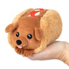 Squishable Dachshund Hot Dog Plush, 5'' Brown Polyester Toy, Model 841024112801