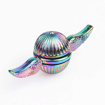 Rainbow Fidget Spinner Magic Orb Anxiety Toys Stress Relief Reducer Spin Fidgets Hand Bearing Tri Spinner Finger Spinners Toy Focus Long Spining Novelty Gift For Adults Kids