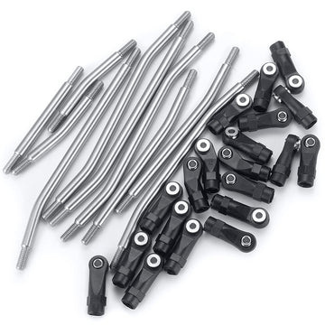 RCLIONS Stainless Steel Link Rod Linkage 324mm Wheelbase for TRX4 1/10 Crawler Car Upgrade Parts