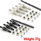 #45 Steel Shock Standoff Set Upgrade Parts for 1/7 Arrma 6S Big Rock Felony Fireteam Infraction Mojave 6S,1/8 Kraton Notorious O