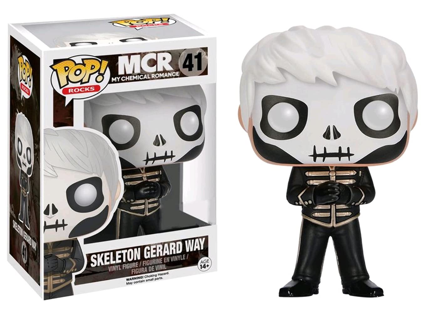 Funko Pop Rocks Skeleton Gerard Way Vinyl Figure - Hot Topic Exclusive, Black, Model PDF00005551