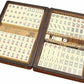 Florauspicious Chinese Mahjong Set, Traditional Majong Sets Chinese With 146Pcs 0.87'' X 0.59'' X 0.47'' Mini Mahjong Tiles, 2Pc