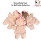 Genius Baby Toys Classic My First So-Soft Baby Girl Doll Lovey, Pink Dress With Brown Hair, 11''