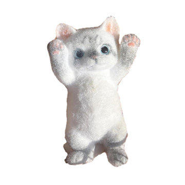 Big Taba Squishy Cat, Fluffy Sticky Soft Realistic Cat,Stress Relieving Cute Large Cat Toys for Family or Friends (Tabby Cat)
