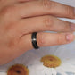 Mhwtty Anxiety Ring For Women Fidget Ring Stainless Steel Spinner Rings Fidget Band Rings Gift For Women Men Black Size 8