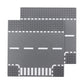 Classic Road T-Junction Base Plates  City Street Building Kit  25 x 25 cm Town Baseplate for Building Bricks Compatible with All Major Brands (T-Junction 2) Pieces