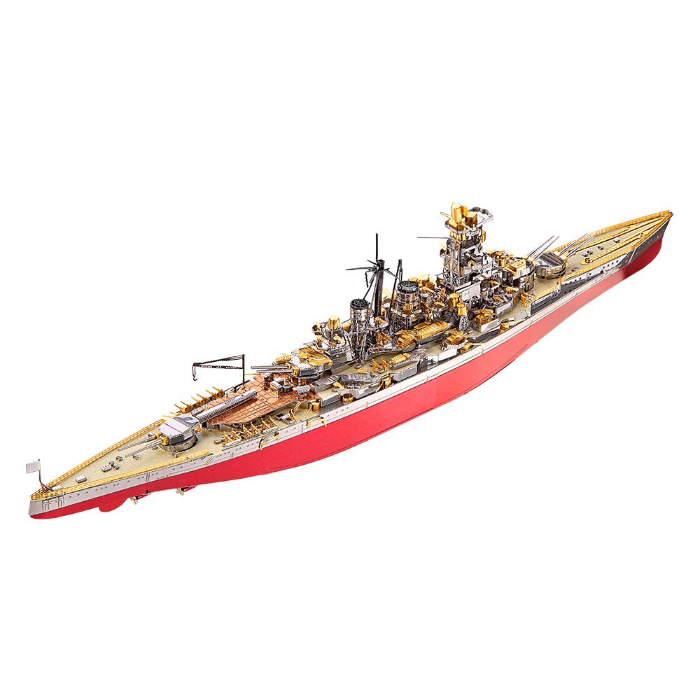 Piececool 3D Puzzles For Adults Metal Battleship Model Kits, Kongou Warship 3D Metal Models Building Kits For Adults Teens Diy C