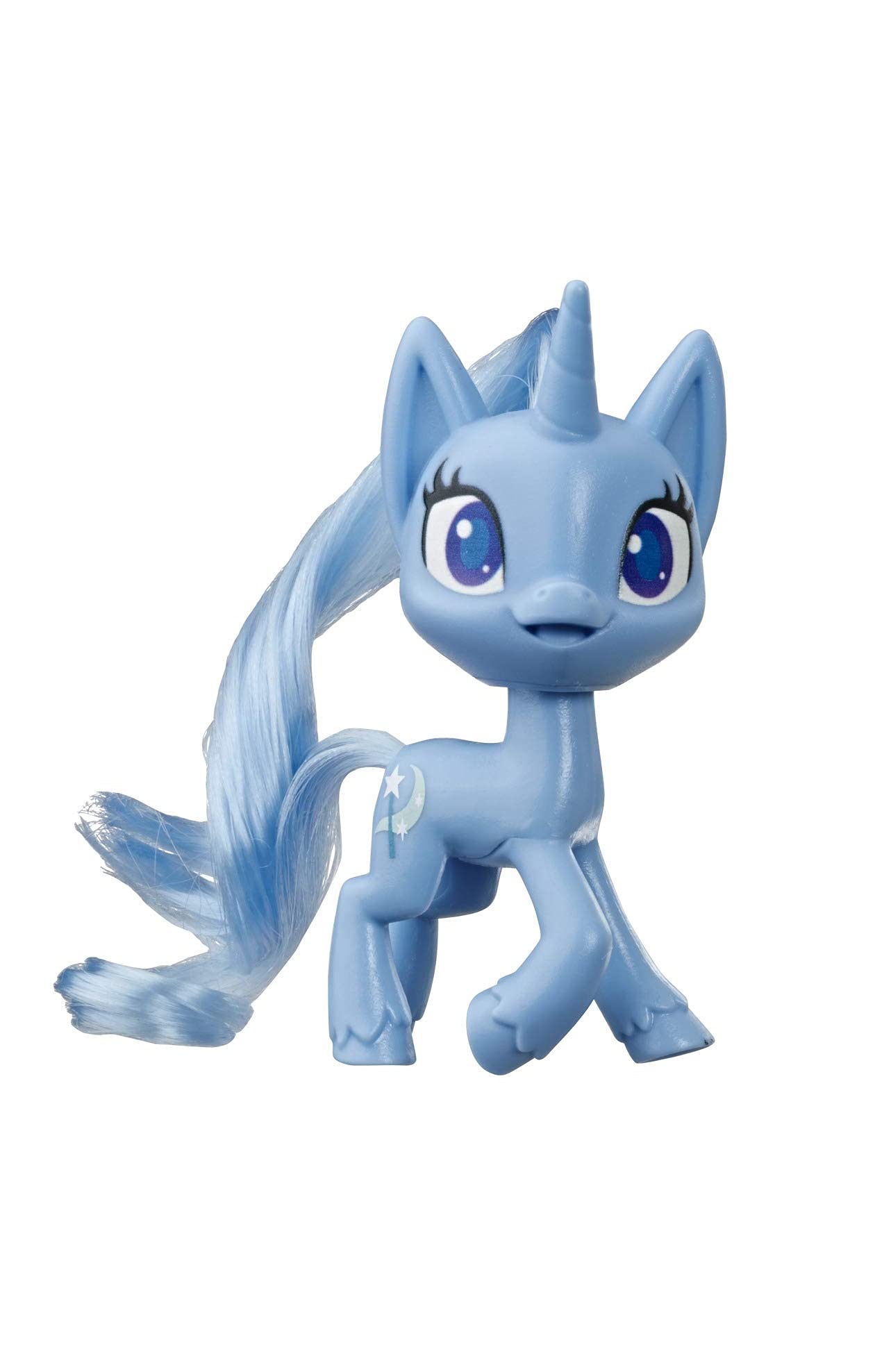 My Little Pony Trixie Lulamoon Potion Pony Figure - 3-Inch Blue Pony Toy With Brushable Hair, Comb, And 4 Surprise Accessories