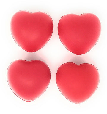 20 Bulk 3' Large Red Heart Stress Balls - Ideal For Valentine'S Day Or Heart Health