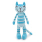 Mr Vivicare 13'' Blue Huggable Standing Cat Stuffed Animals Plush Toy,Stuffed Cat Plush Toys For Girls,Cat Toys For Kids,Great G