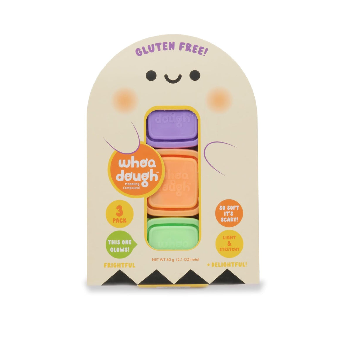 Chuckle & Roar  Halloween Ghost Whoa Dough  Tactile Fun For Preschoolers  Easy Clean, No Mess Arts And Crafts Activity  On T