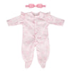 Caranovo Realistic Reborn Baby Doll Clothes 16-18 Inch 2Pcs Pink Outfits Clothing Set Accessories Suitable For Reborn Babies And