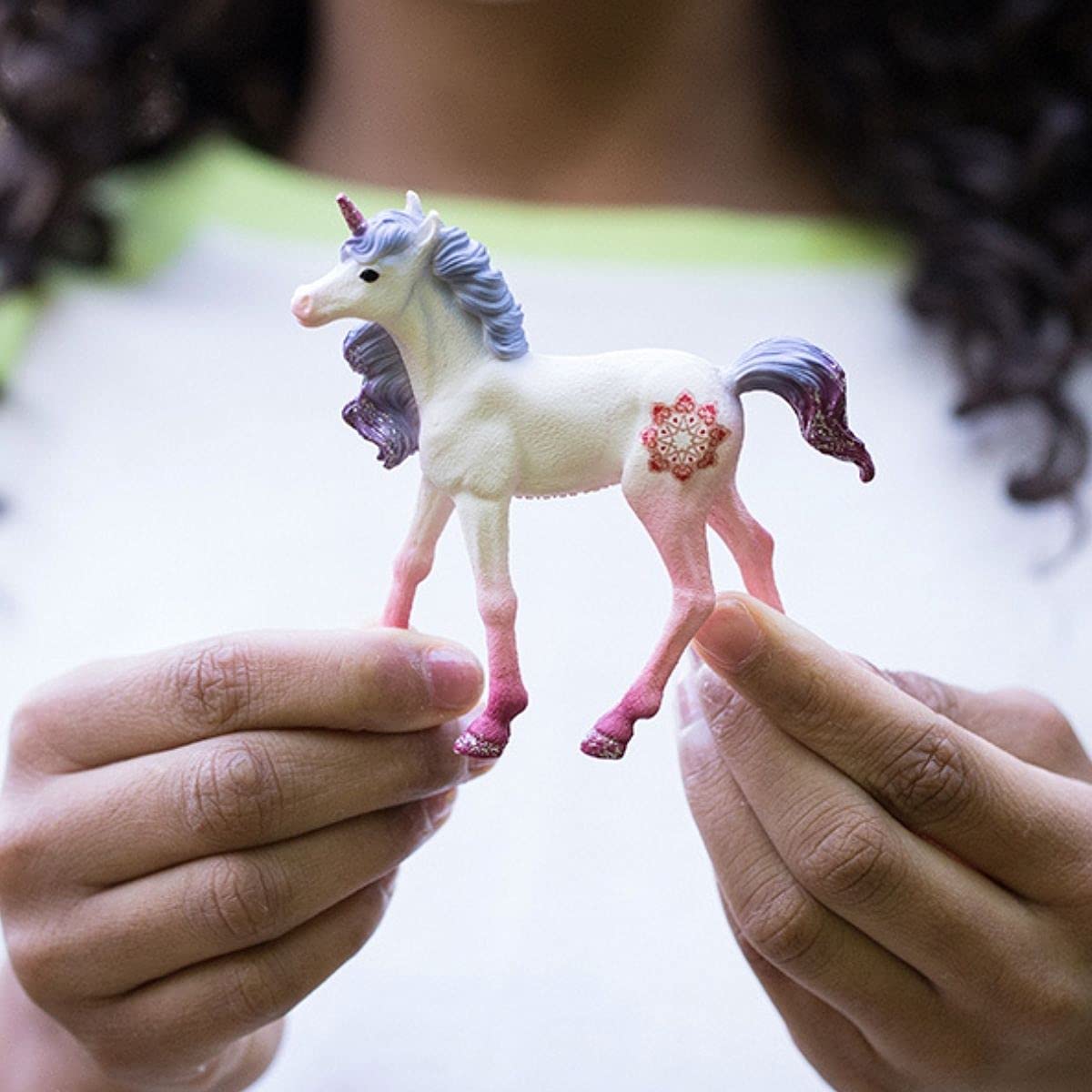 Schleich Bayala Unicorn Toys For Girls And Boys, Mandala Unicorn Foal Toy Figurine, Pink And Purple, Ages 5+