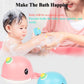 Nextake Wind-Up Narwhal Bath Toy, Windup Swimming Narwhal Tub Toy For Kids Whale Floating Water Toy Bahtub Whale Toy Whale Clock