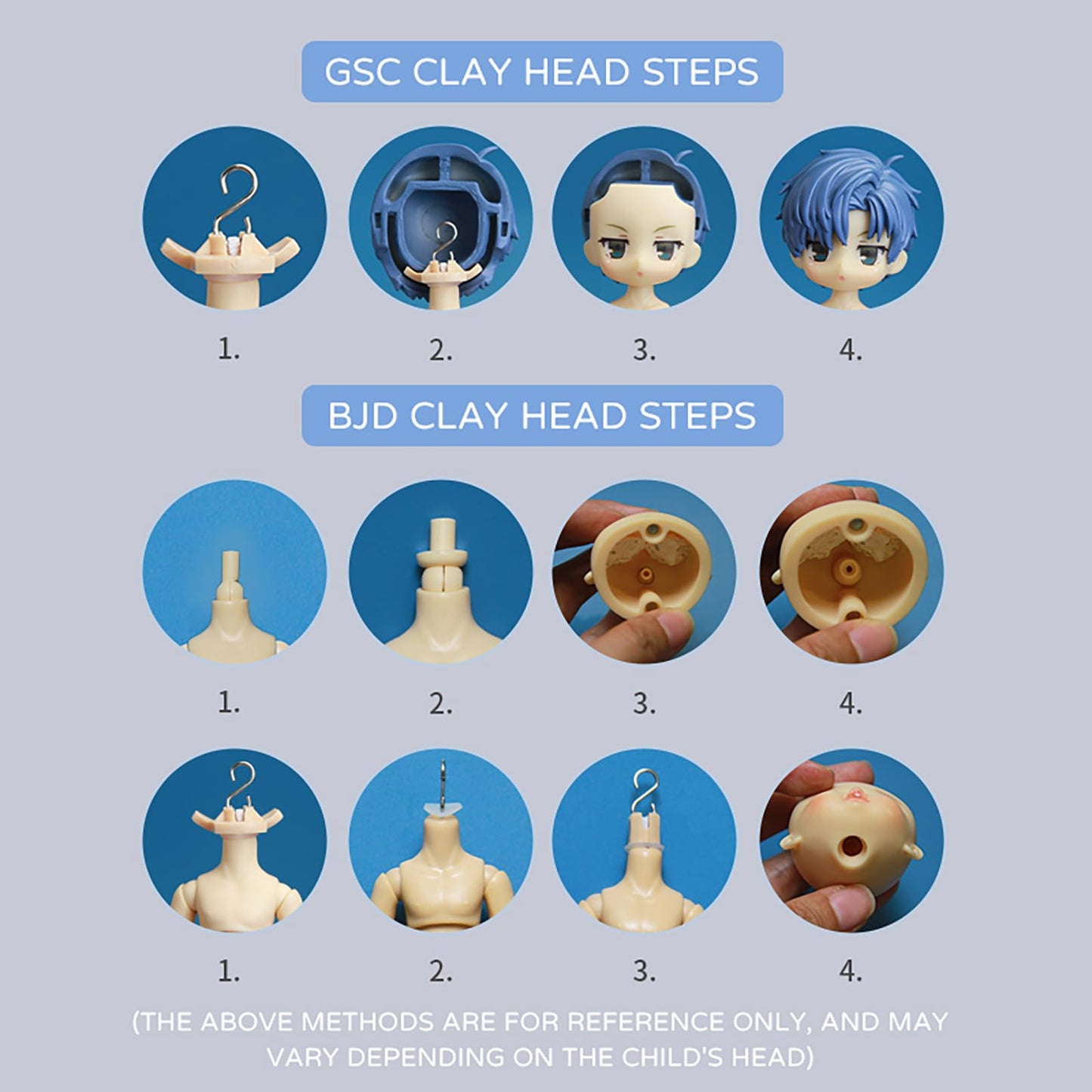 Ymy New Ob11 Extended Size Gsc 1/12 Bjd Doll Body - Joint Movable Doll Model Action Figure(Light Tan-4.6 In)