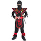 Satkull Ninja Costume For Boys&Girls Halloween Deluxe Costume With Ninja Foam Accessories Toys Set For Kids(Kids-L)